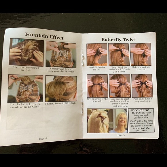 EZ Combs Beaded Stretchable Hair Clips Set of two - Picture 14 of 14